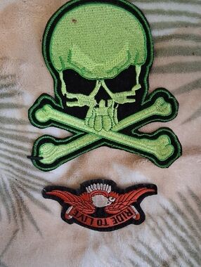 Skull ,harley Davidson Patch, I